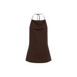 Shona Joy Asher Open Back Cowl Top - Ristretto - Tops - Australian Luxury Eventwear at Luxury Shoes 