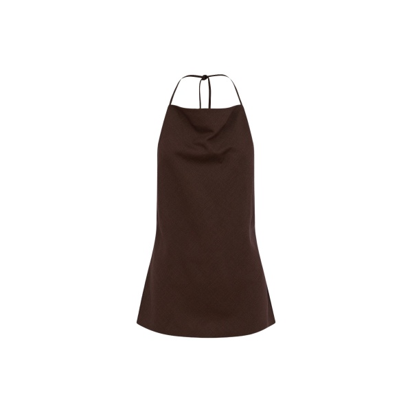 Shona Joy Asher Open Back Cowl Top - Ristretto - Tops - Australian Luxury Eventwear at Luxury Shoes 