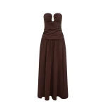 Shona Joy Campbell Fitted Drop Waist Maxi Dress - Ristretto - Dresses - Australian Luxury Eventwear at Luxury Shoes 