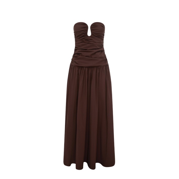 Shona Joy Campbell Fitted Drop Waist Maxi Dress - Ristretto - Dresses - Australian Luxury Eventwear at Luxury Shoes 
