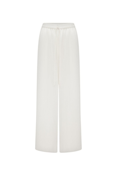 Shona Joy Huxley Textured Drawstring Pant - Vanilla - Pants - Australian Luxury Eventwear at Luxury Shoes 