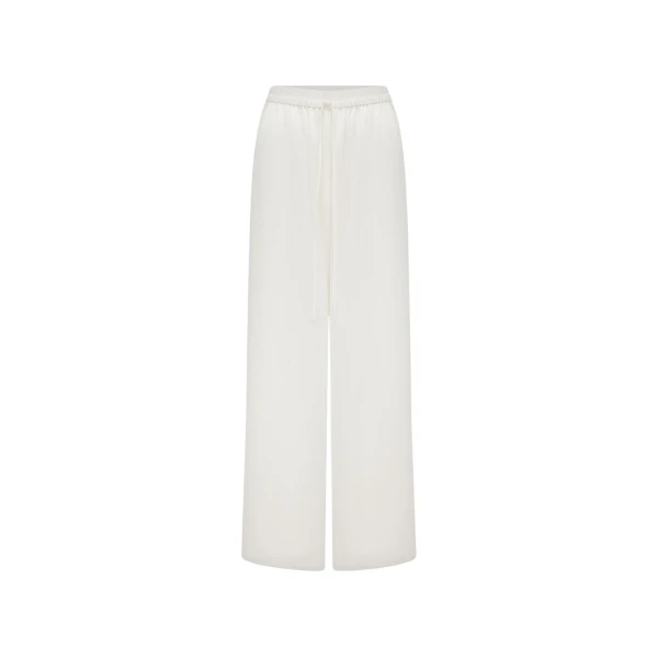 Shona Joy Huxley Textured Drawstring Pant - Vanilla - Pants - Australian Luxury Eventwear at Luxury Shoes 