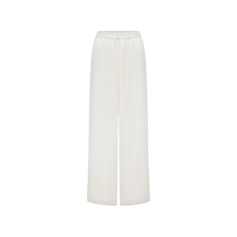 Shona Joy Huxley Textured Drawstring Pant - Vanilla - Pants - Australian Luxury Eventwear at Luxury Shoes 