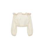 Shona Joy Jasper Linen Blend Blouse - Resin - Tops - Australian Luxury Eventwear at Luxury Shoes 