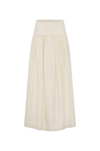 Shona Joy Jasper Linen Blend Maxi Skirt - Resin - Skirts - Australian Luxury Eventwear at Luxury Shoes 