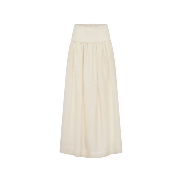 Shona Joy Jasper Linen Blend Maxi Skirt - Resin - Skirts - Australian Luxury Eventwear at Luxury Shoes 