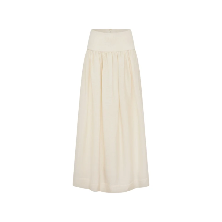 Shona Joy Jasper Linen Blend Maxi Skirt - Resin - Skirts - Australian Luxury Eventwear at Luxury Shoes 