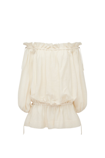 Shona Joy Jasper Linen Blend Mini Dress - Resin - Dresses - Australian Luxury Eventwear at Luxury Shoes 
