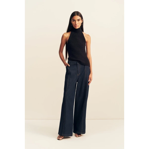 Shona Joy Korine Racer Back Top - Black - Tops - Australian Luxury Eventwear at Luxury Shoes 