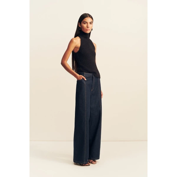 Shona Joy Korine Racer Back Top - Black - Tops - Australian Luxury Eventwear at Luxury Shoes 