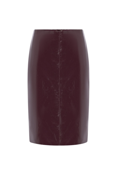 Shona Joy Lilou Patent Midi Skirt - Port Royale - Skirts - Australian Luxury Eventwear at Luxury Shoes 