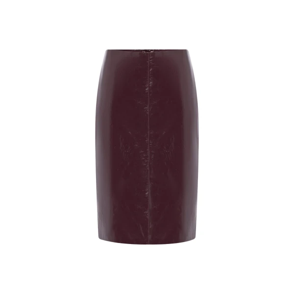 Shona Joy Lilou Patent Midi Skirt - Port Royale - Skirts - Australian Luxury Eventwear at Luxury Shoes 