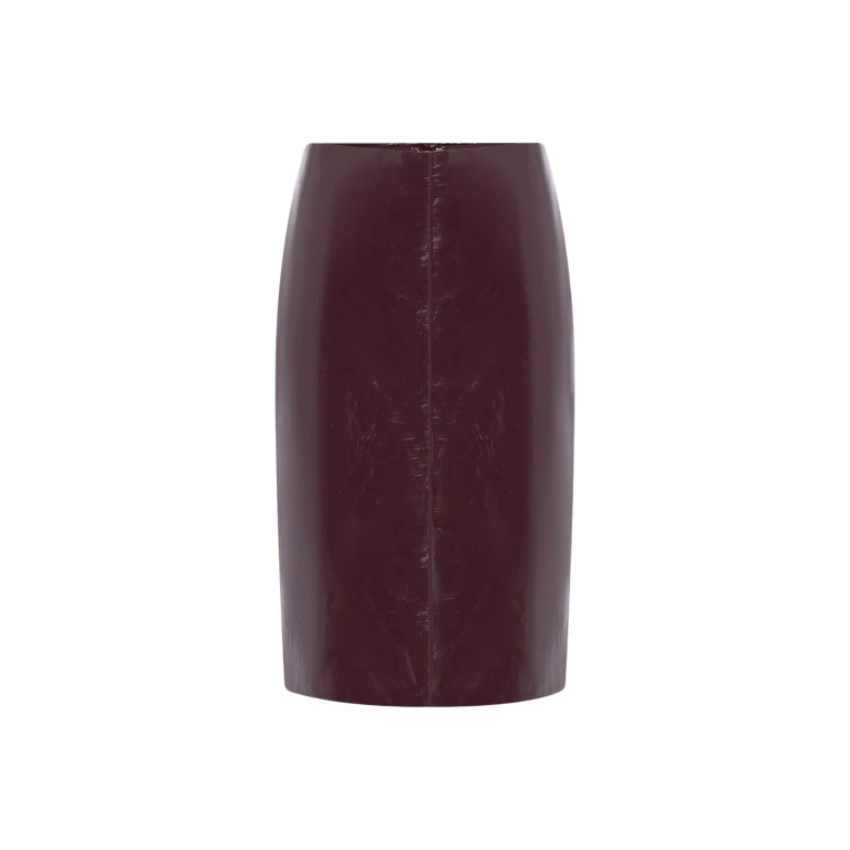 Shona Joy Lilou Patent Midi Skirt - Port Royale - Skirts - Australian Luxury Eventwear at Luxury Shoes 
