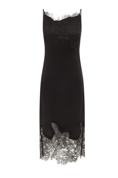 Shona Joy Lucia Lace Slip Midi Dress - Black - Dresses - Australian Luxury Eventwear at Luxury Shoes 