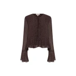 Shona Joy Maddox Long Sleeve Ruffle Top - Tops - Australian Luxury Eventwear at Luxury Shoes 