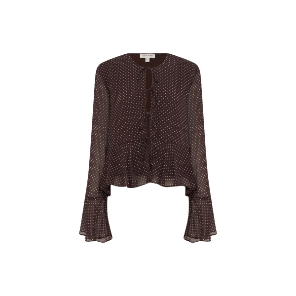 Shona Joy Maddox Long Sleeve Ruffle Top - Tops - Australian Luxury Eventwear at Luxury Shoes 