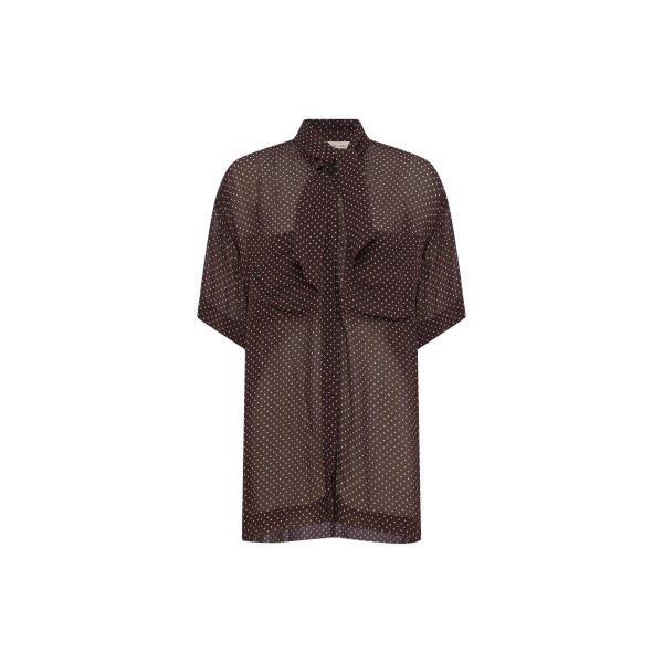 Shona Joy Maddox Short Sleeve Neck Tie Shirt - Tops - Australian Luxury Eventwear at Luxury Shoes 