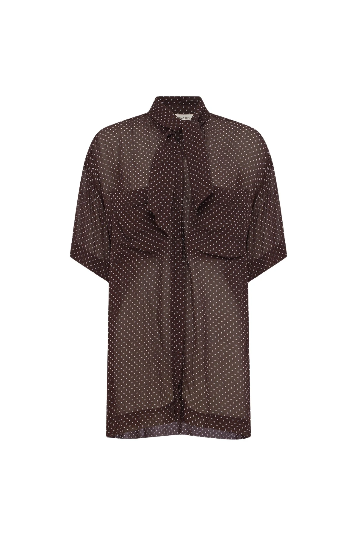 Shona-Joy-Maddox-Short-Sleeve-Neck-Tie-Shirt-coveti49710_nobg Shona Joy Maddox Short Sleeve Neck Tie Shirt - Tops - Australian Luxury Eventwear at Luxury Shoes