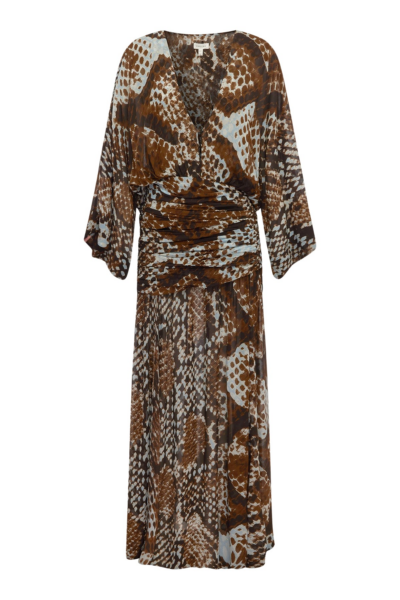 Shona Joy Maia Long Sleeve Plunged Maxi Dress - Dresses - Australian Luxury Eventwear at Luxury Shoes 