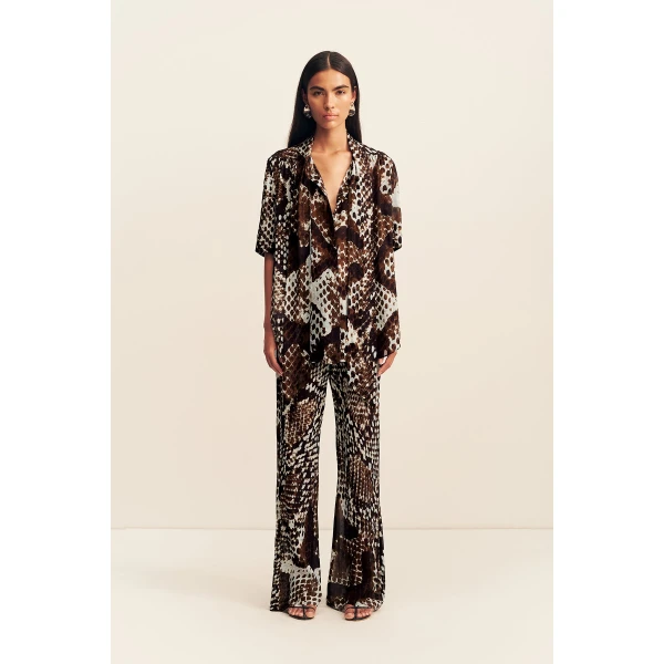 Shona Joy Maia Sheer Bias Drawstring Pant - Pants - Australian Luxury Eventwear at Luxury Shoes 