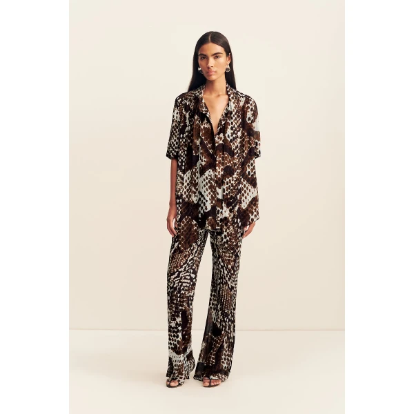 Shona Joy Maia Sheer Bias Drawstring Pant - Pants - Australian Luxury Eventwear at Luxury Shoes 