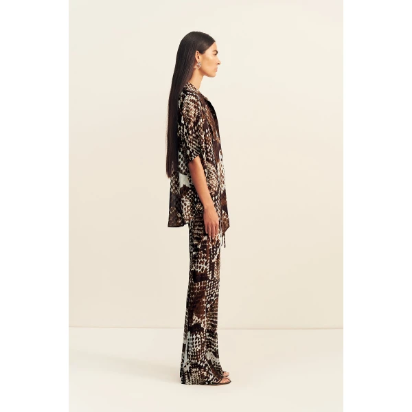 Shona Joy Maia Sheer Bias Drawstring Pant - Pants - Australian Luxury Eventwear at Luxury Shoes 