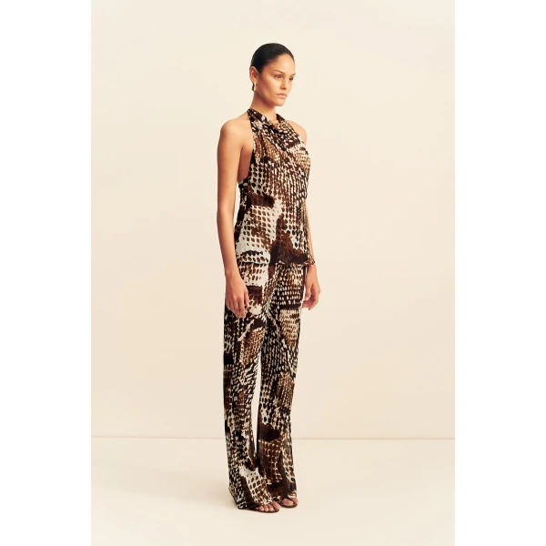 Shona Joy Maia Sheer Open Back Cowl Top - Tops - Australian Luxury Eventwear at Luxury Shoes 
