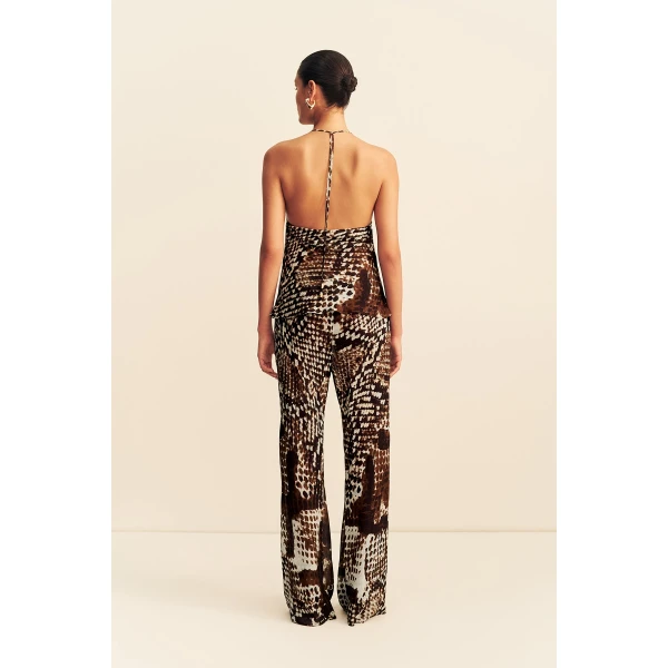 Shona Joy Maia Sheer Open Back Cowl Top - Tops - Australian Luxury Eventwear at Luxury Shoes 
