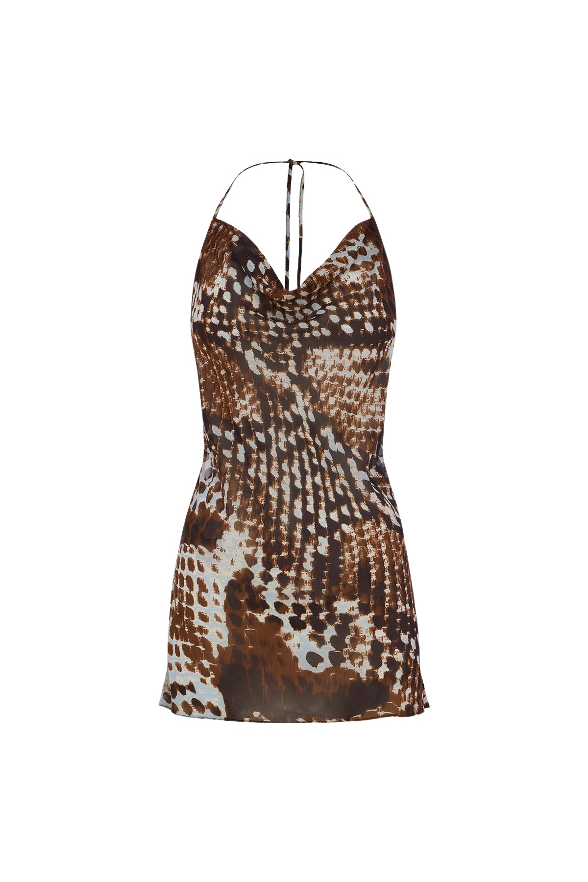 Shona Joy Maia Sheer Open Back Cowl Top