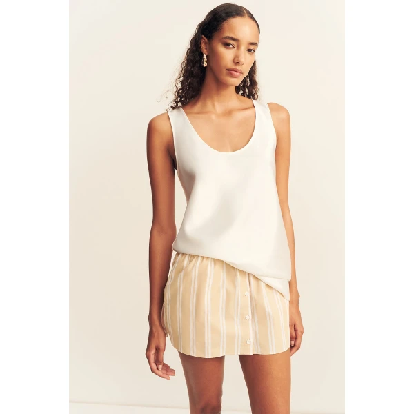 Shona Joy Omri Cotton Mini Skirt - Skirts - Australian Luxury Eventwear at Luxury Shoes 