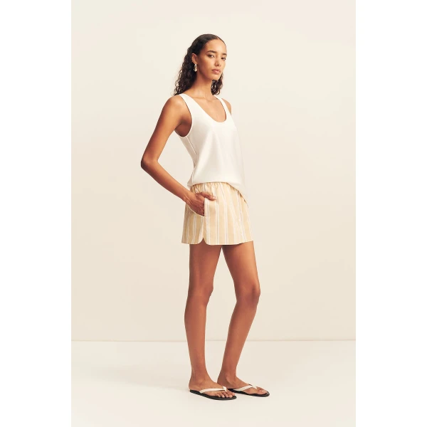 Shona Joy Omri Cotton Mini Skirt - Skirts - Australian Luxury Eventwear at Luxury Shoes 