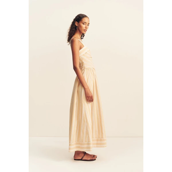 Shona Joy Omri Cotton Square Neck Maxi Dress - Dresses - Australian Luxury Eventwear at Luxury Shoes 