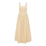 Shona Joy Omri Cotton Square Neck Maxi Dress - Dresses - Australian Luxury Eventwear at Luxury Shoes 