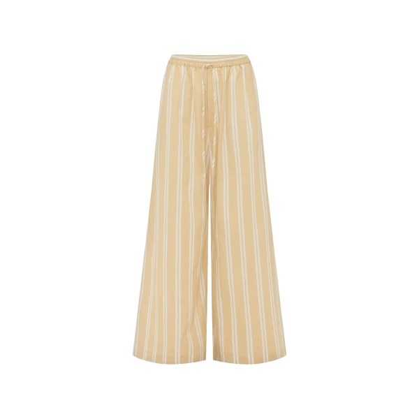 Shona Joy Omri Cotton Wide Leg Pant - Pants - Australian Luxury Eventwear at Luxury Shoes 