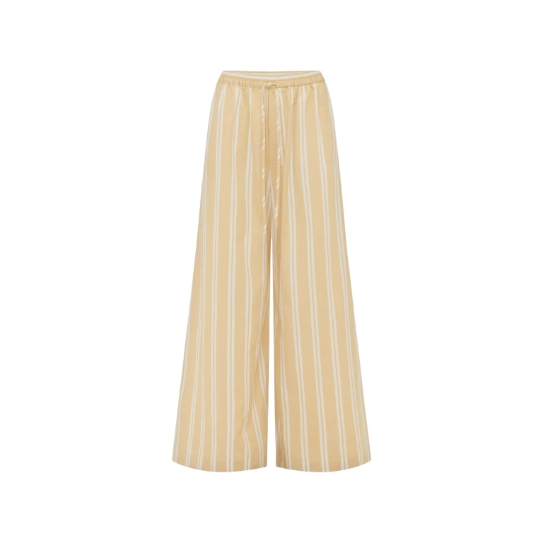 Shona Joy Omri Cotton Wide Leg Pant - Pants - Australian Luxury Eventwear at Luxury Shoes 