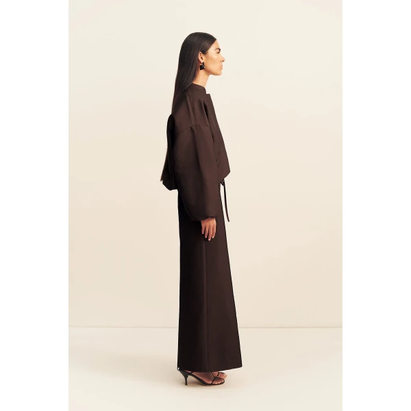 Shona Joy Otis Bomber Jacket - Ristretto - Jackets - Australian Luxury Eventwear at Luxury Shoes 