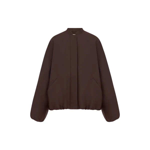 Shona Joy Otis Bomber Jacket - Ristretto - Jackets - Australian Luxury Eventwear at Luxury Shoes 
