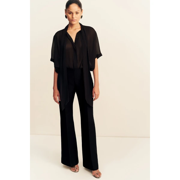 Shona Joy Otis Fitted Pant - Black - Pants - Australian Luxury Eventwear at Luxury Shoes 