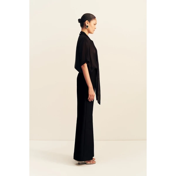 Shona Joy Otis Fitted Pant - Black - Pants - Australian Luxury Eventwear at Luxury Shoes 