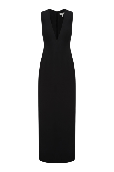 Shona Joy Otis Plunged Fitted Maxi Dress - Black - Dresses - Australian Luxury Eventwear at Luxury Shoes 