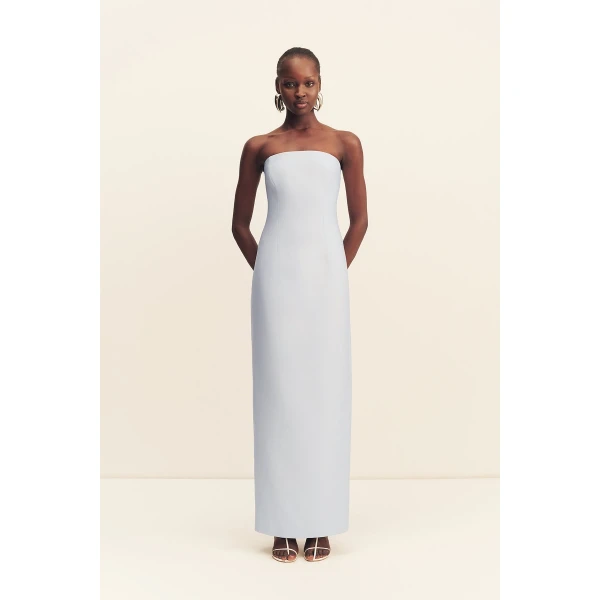 Shona Joy Otis Strapless Panelled Maxi Dress - Sky - Dresses - Australian Luxury Eventwear at Luxury Shoes 
