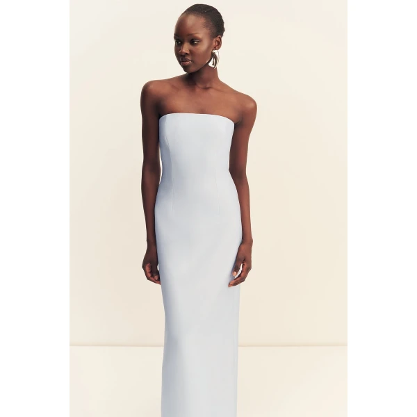 Shona Joy Otis Strapless Panelled Maxi Dress - Sky - Dresses - Australian Luxury Eventwear at Luxury Shoes 