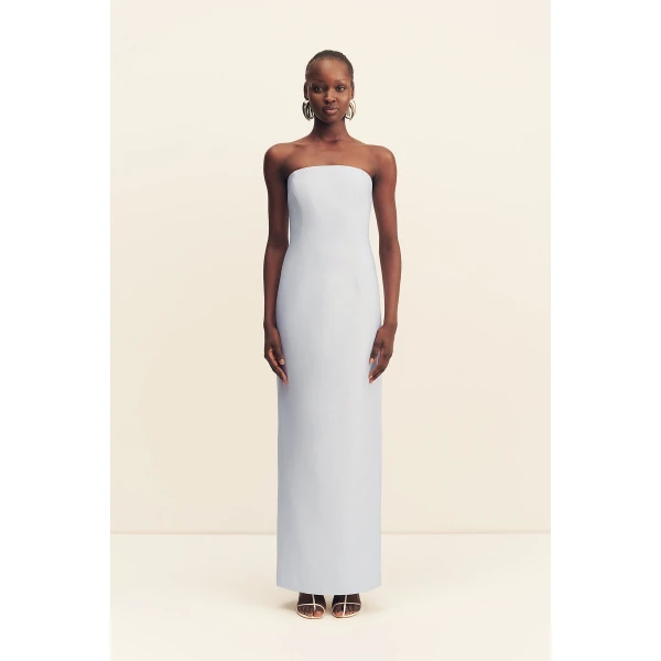 Shona Joy Otis Strapless Panelled Maxi Dress - Sky - Dresses - Australian Luxury Eventwear at Luxury Shoes 