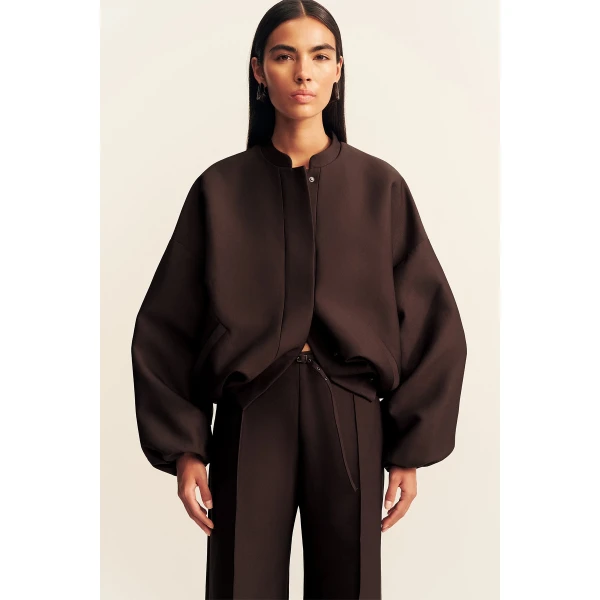 Shona Joy Otis Wide Leg Belted Pant - Ristretto - Pants - Australian Luxury Eventwear at Luxury Shoes 