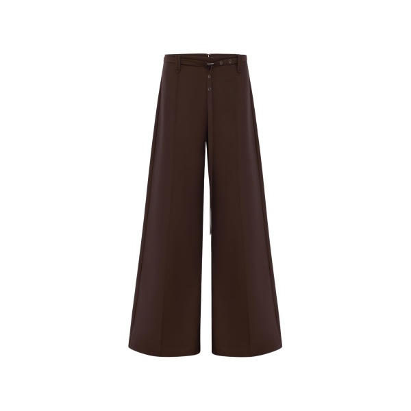 Shona Joy Otis Wide Leg Belted Pant - Ristretto - Pants - Australian Luxury Eventwear at Luxury Shoes 