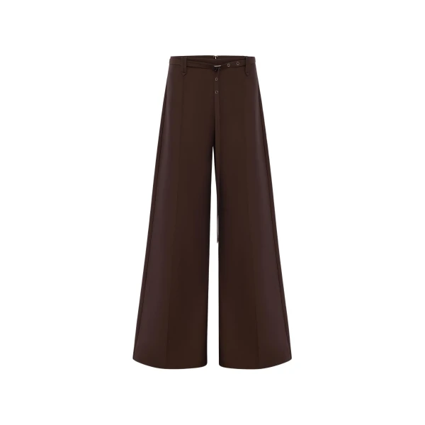 Shona Joy Otis Wide Leg Belted Pant - Ristretto - Pants - Australian Luxury Eventwear at Luxury Shoes 