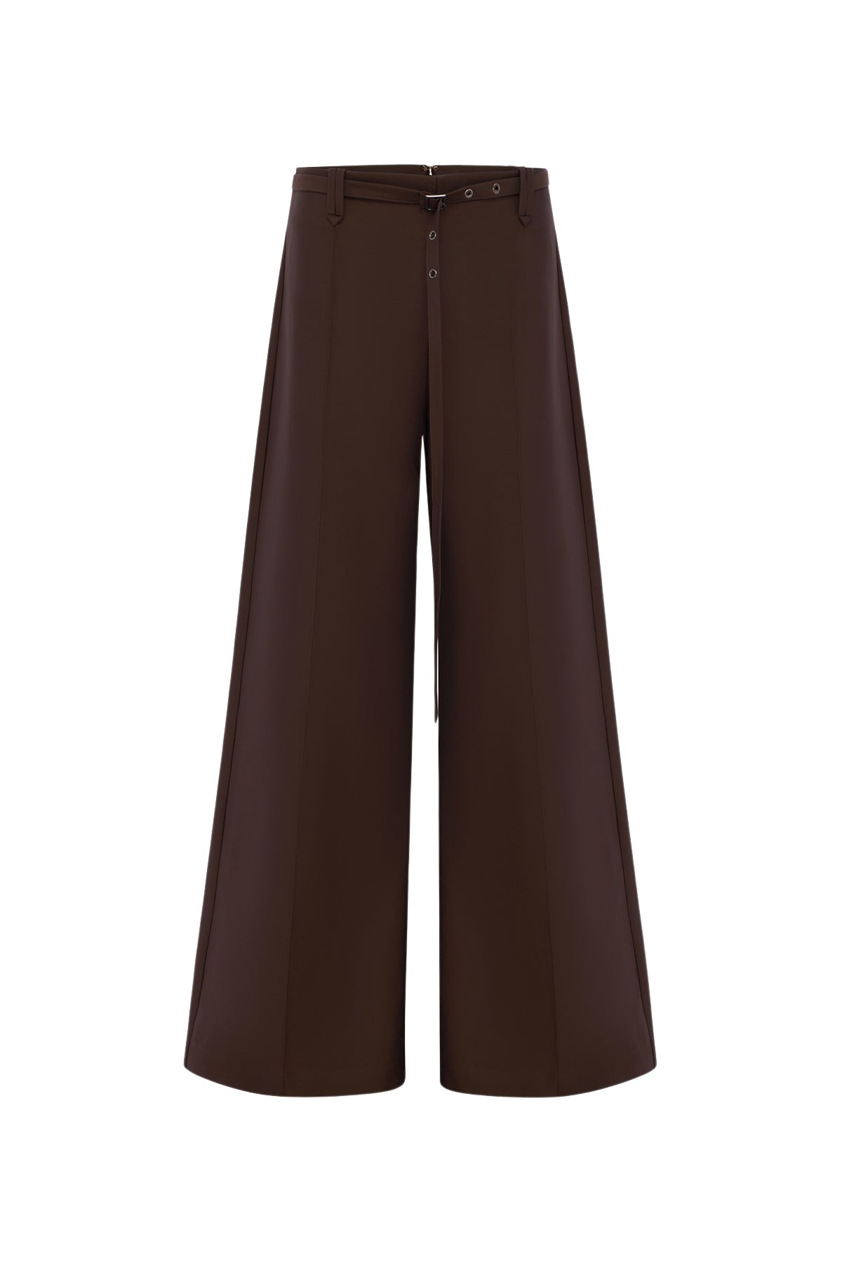 Shona Joy Otis Wide Leg Belted Pant - Ristretto - Pants - Australian Luxury Eventwear at Luxury Shoes 