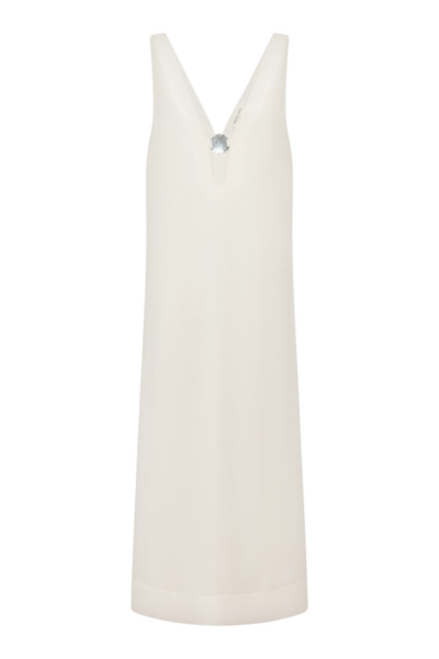 Shona Joy Paloma Plunged Maxi Dress - Ivory - Dresses - Australian Luxury Eventwear at Luxury Shoes 