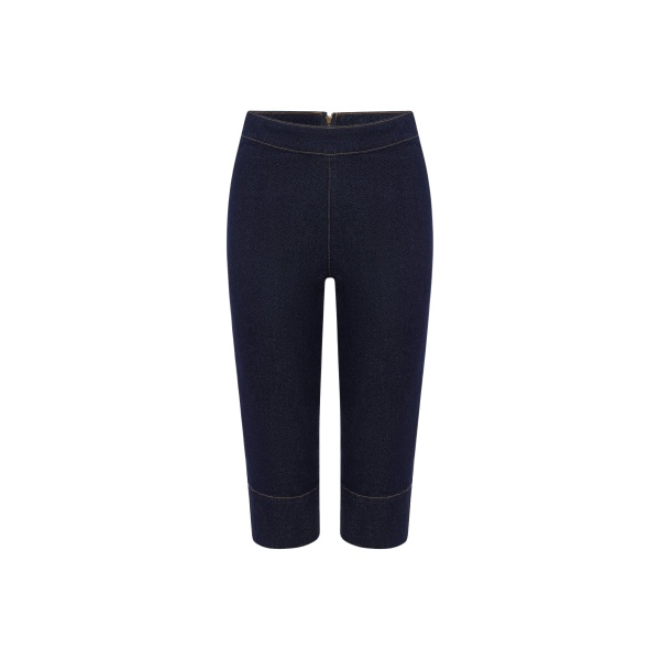 Shona Joy Rue Stretch Capri Jean - Pants - Australian Luxury Eventwear at Luxury Shoes 