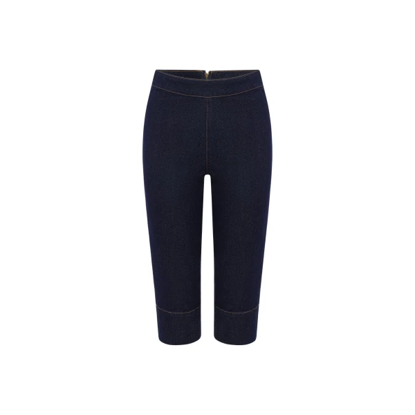 Shona Joy Rue Stretch Capri Jean - Pants - Australian Luxury Eventwear at Luxury Shoes 